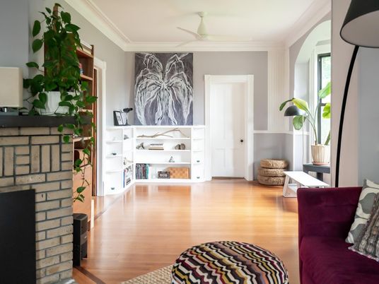Fireplace, Interior, Wood Texture Flooring