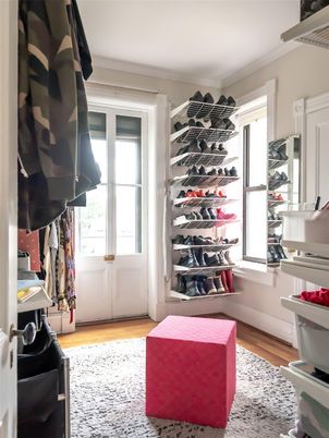 Interior, Walk-in Closets, Wood Texture Flooring