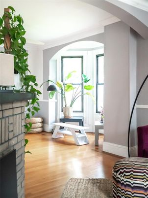 Fireplace, Interior, Wood Texture Flooring