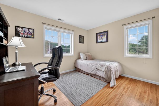 Bedroom, Home Office, Interior, Wood Texture Flooring