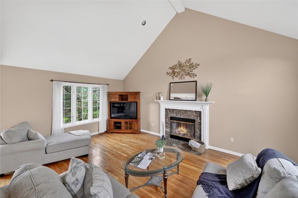 Fireplace, Interior, Living room, Wood Texture Flooring