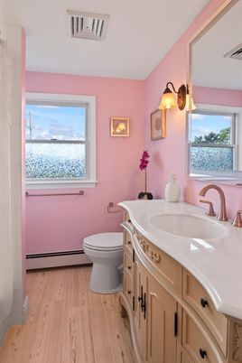 Bathroom, Interior, Wood Texture Flooring