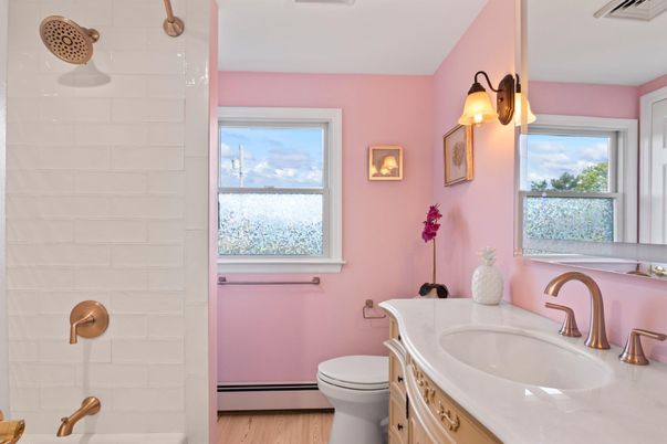 Bathroom, Interior, Wood Texture Flooring