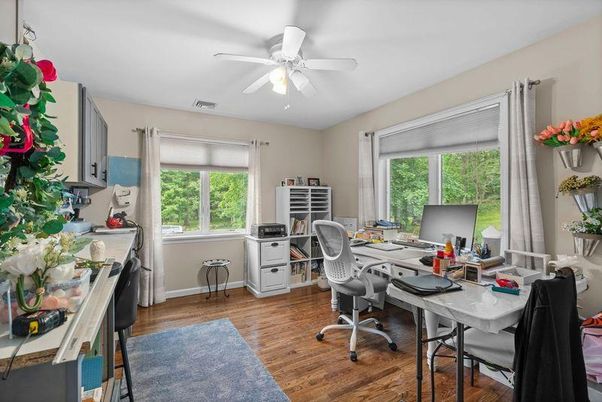 Home Office, Interior, Wood Texture Flooring