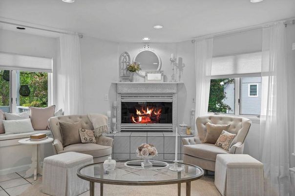 Fireplace, Interior, Living room, Recessed Lighting
