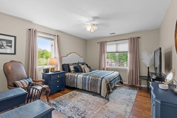 Bedroom, Interior, Wood Texture Flooring