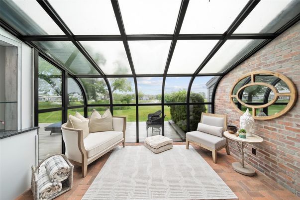 Glass Ceilings, Interior, Stone Walls, Sun Room