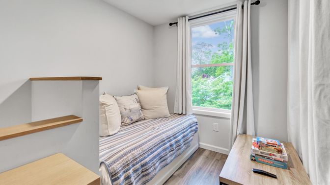 Bedroom, Interior, Wood Texture Flooring