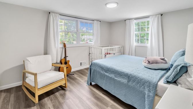 Bedroom, Interior, Wood Texture Flooring