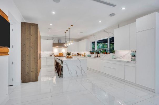 Interior, Kitchen, Pendant Lights, Recessed Lighting