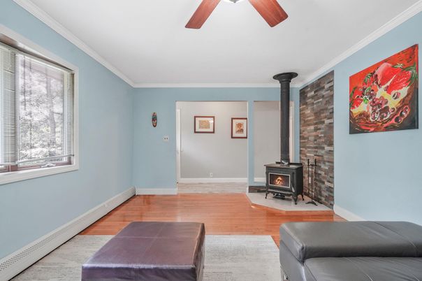Fireplace, Interior, Stone Walls, Wood Texture Flooring