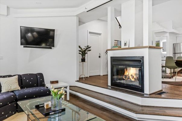Fireplace, Interior, Living room, Wood Texture Flooring