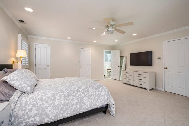 Bedroom, Interior, Recessed Lighting