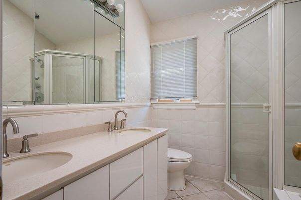 Bathroom, Dual Sink Vanities, Glass Shower, Interior
