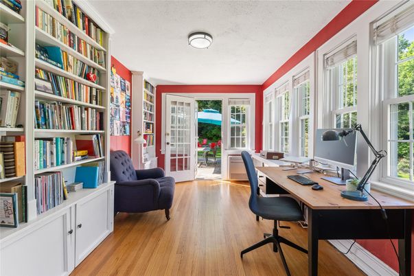 Home Office, Interior, Wood Texture Flooring