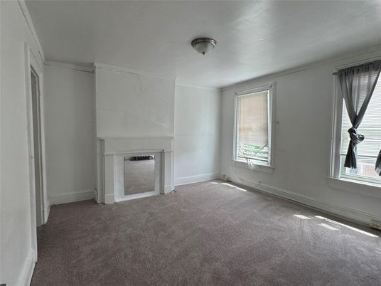 Empty room, Fireplace, Interior