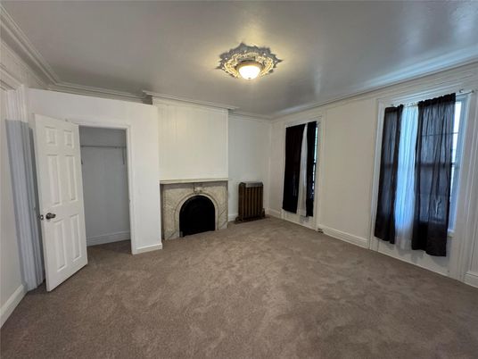Empty room, Fireplace, Interior