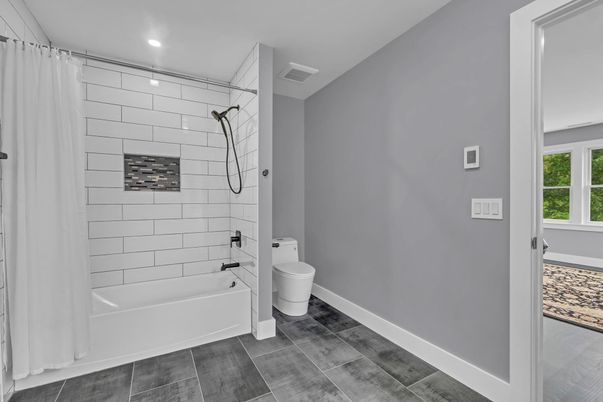Bathroom, Interior, Recessed Lighting
