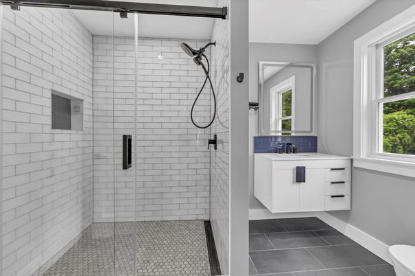Bathroom, Glass Shower, Interior