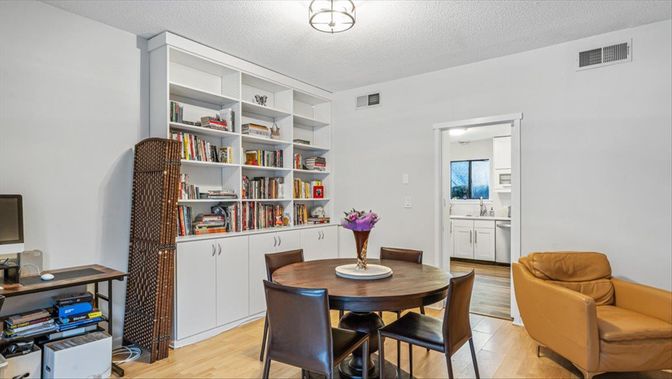 Dining room, Interior, Wood Texture Flooring