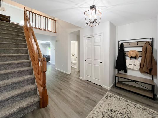Interior, Pendant Lights, Wood Texture Flooring