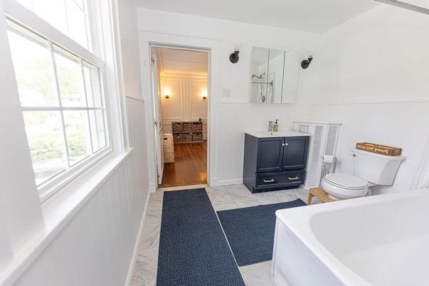 Bathroom, Interior, Marble, Wood Texture Flooring
