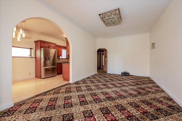 Empty room, Interior, Kitchen, Pendant Lights
