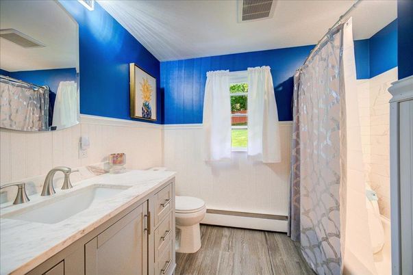Bathroom, Interior, Wood Texture Flooring