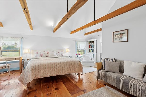 Bedroom, Interior, Wooden Beams, Wood Texture Flooring