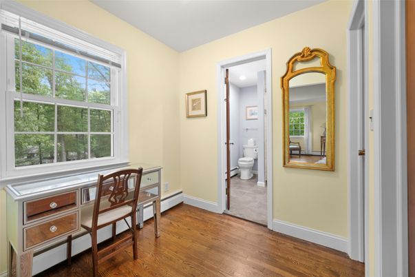 Bathroom, Interior, Recessed Lighting, Wood Texture Flooring