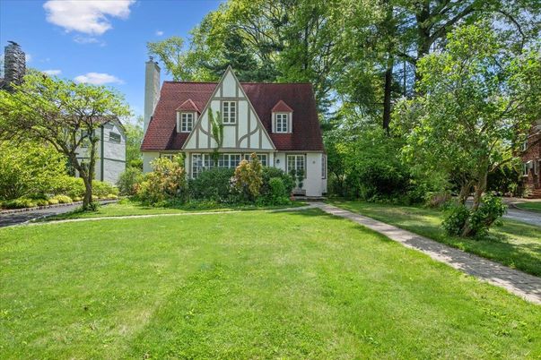 Backyard, Exterior, Facade, Tudor Revival