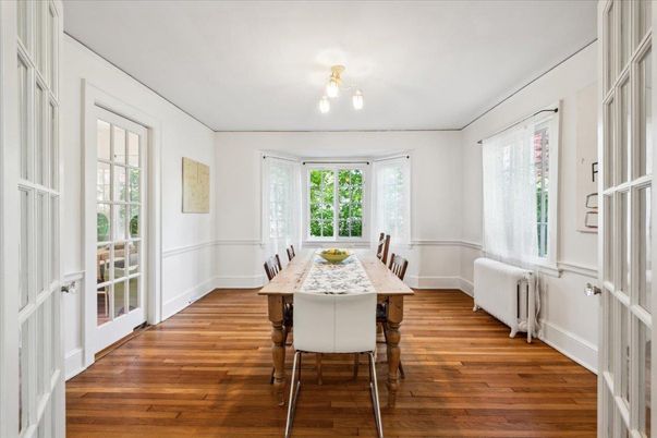 Dining room, Interior, Wood Texture Flooring
