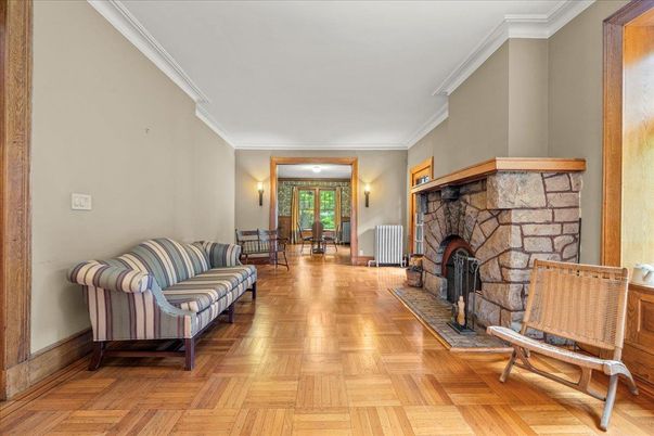 Fireplace, Interior, Wood Texture Flooring