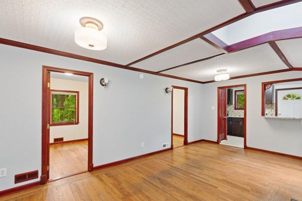 Empty room, Interior, Wood Texture Flooring