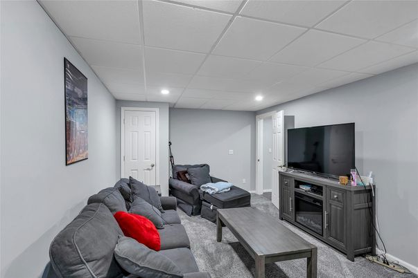 Interior, Living room, Recessed Lighting