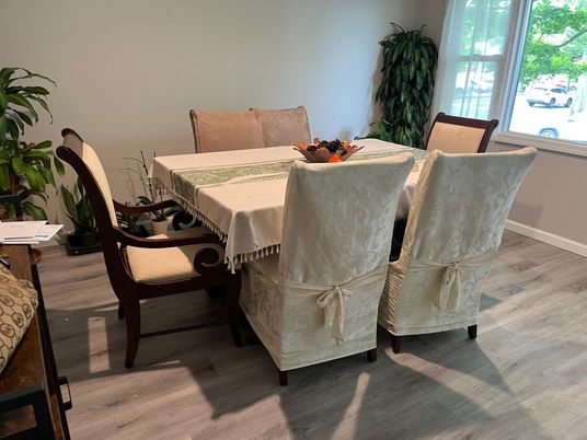Dining room, Interior, Wood Texture Flooring
