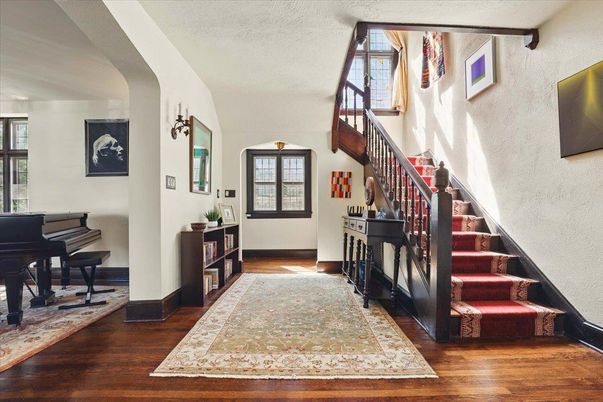 Interior, Pendant Lights, Piano, Wood Texture Flooring