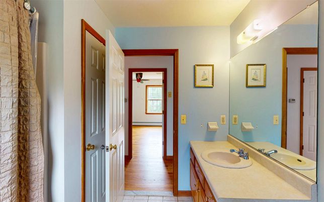 Bathroom, Dual Sink Vanities, Interior, Wood Texture Flooring