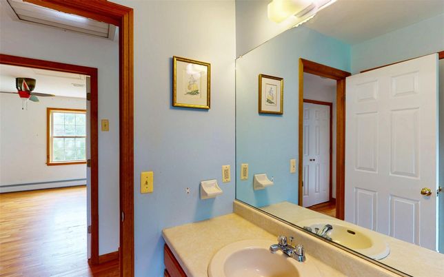 Bathroom, Dual Sink Vanities, Interior, Wood Texture Flooring
