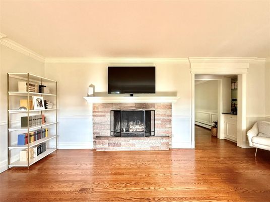 Fireplace, Interior, Wood Texture Flooring