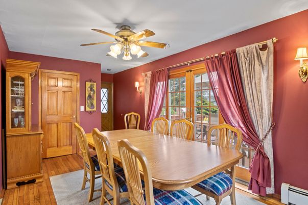 Dining room, Interior, Wood Texture Flooring