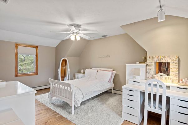 Bedroom, Home Office, Interior, Wood Texture Flooring