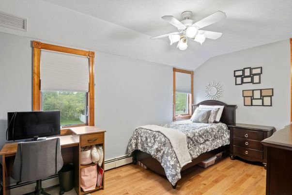 Bedroom, Home Office, Interior, Wood Texture Flooring