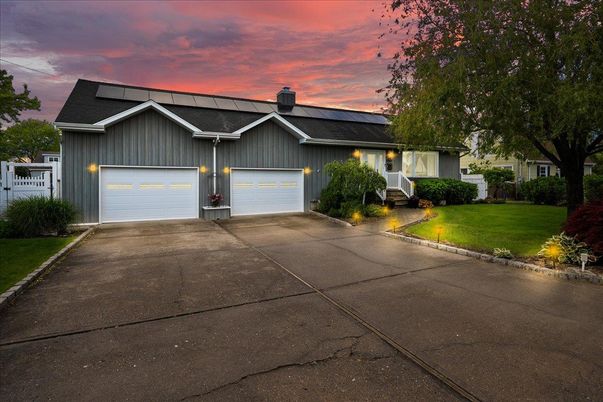 Attached, Exterior, Facade, Solar Panels, Ranch