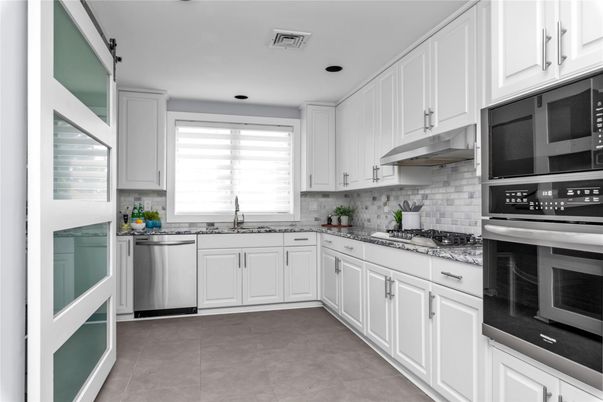 Interior, Kitchen, Recessed Lighting, Stainless Steel Appliances