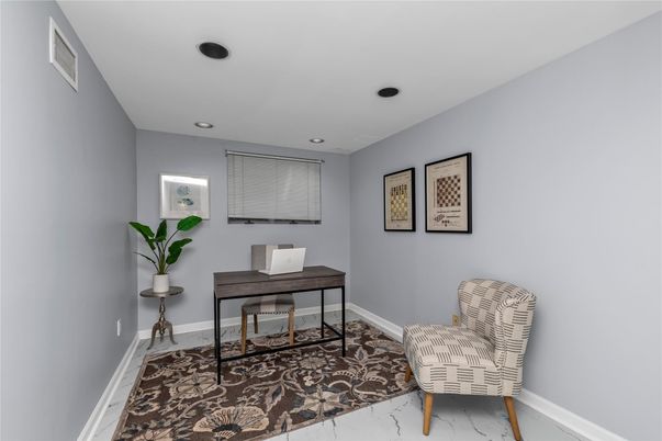 Home Office, Interior, Recessed Lighting