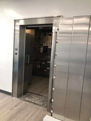 Elevator, Interior, Stainless Steel Appliances, Wood Texture Flooring