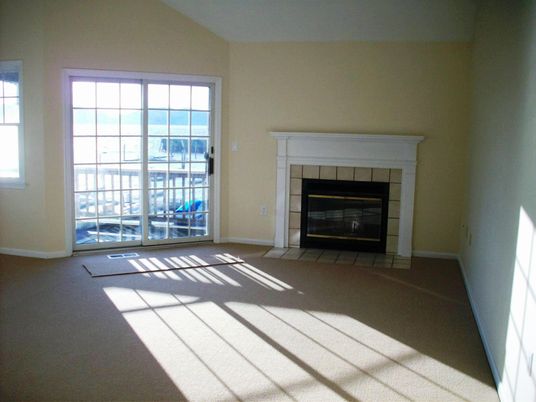 Empty room, Fireplace, Interior
