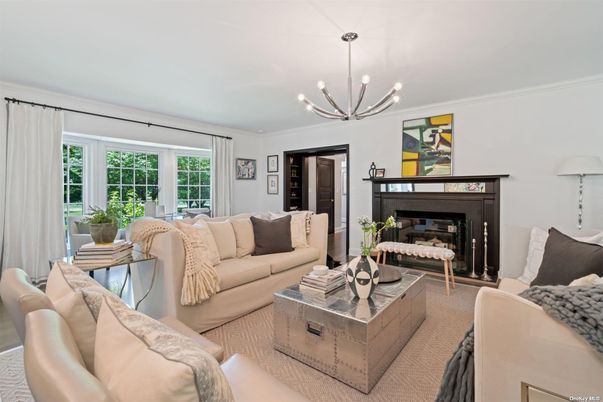 Fireplace, Interior, Living room, Pendant Lights