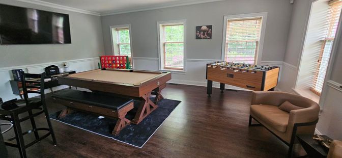 Game Room, Interior, Wood Texture Flooring